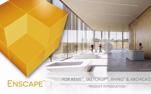 Enscape 精品教程 效果图渲染 Enscape For SU草图大师零基础入门到精通小白必学教程 建筑景观室内环艺园林效果图出图动画漫游实时渲染