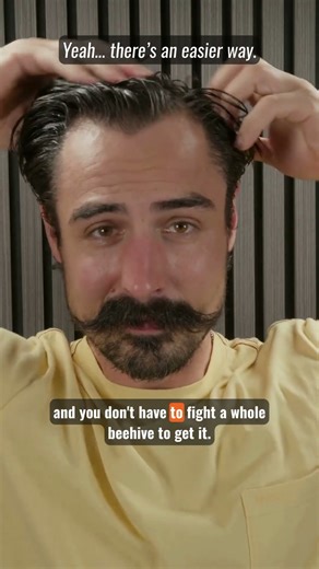 How to Use Beeswax-based Pomade in 16 Seconds