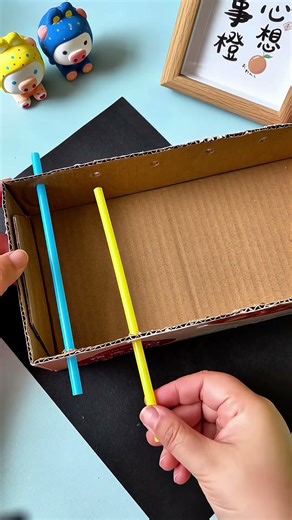Homemade Toys: Use cardboard and disposable straws to make a simple and fun toy with your child!