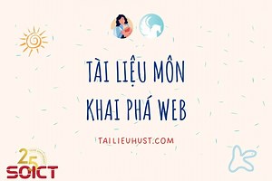 IT4868/IT4335 – Tài liệu môn khai phá Web