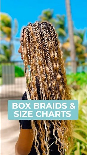 How to Braid Box Braids Using Size Charts | Beginner Friendly Tutorial by Sunny Braids