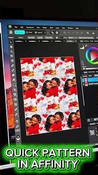 how to create a pattern from an image in affinity #affinity #affinitytutorial