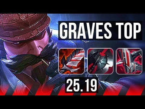 GRAVES vs SWAIN (TOP) | 6 solo kills, Dominating | EUW Master | 25.19