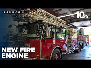 Block Island welcomes new fire engine via ferry