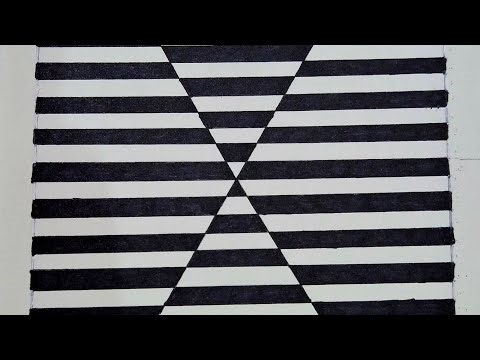 3D Optical Illusion Drawing | Easy Step-by-Step Tutorial for Beginners✨️‪@hanucreates‬