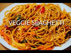 How to Make Veg Spaghetti | Homemade Veggie Spaghetti | Spaghetti & Tomato sauce | spaghetti recipe