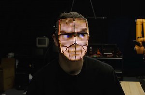 "Become Anyone 2.0" is an LED display face-changing mask that lives up to its name