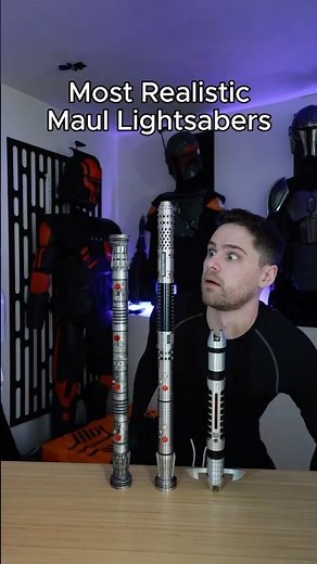 All of Maul’s Lightsabers from ​⁠‪@neo.sabers‬ #starwars #darthmaul #maul #lightsaber