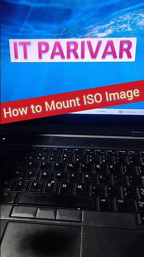 🔥🖥️ Mount ISO file as drive #iso #file #mount #windows #image #itparivar #shorts