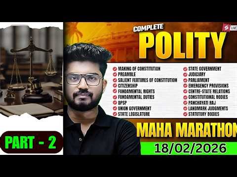 Complete Polity In One Video | Odisha Polity Marathon Class For OSSC CGL, RI ARI AMIN, VAW 2026