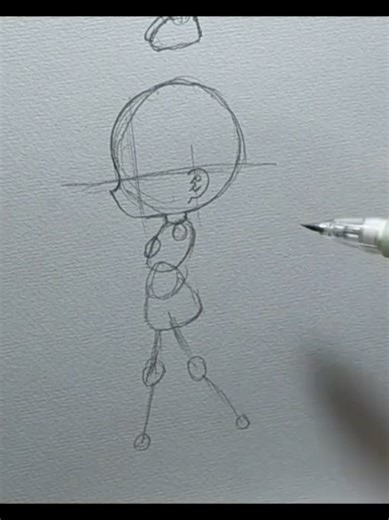 How To Draw Female Chibi with Side View Body #fyp #foryou #chibiart #chibichibi #drawingchibi