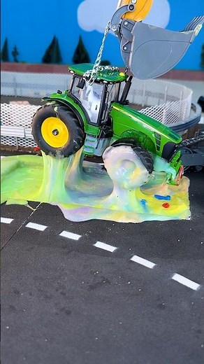 SIKU and BRUDER Tractor and Excavator work together 🚜🏗️