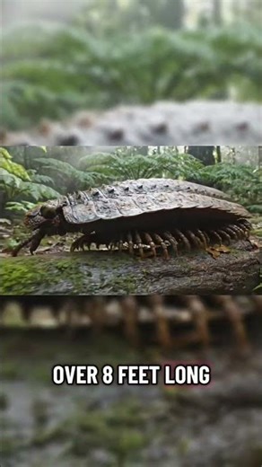 A giant millipede over 8 feet long from 300 million years ago! Arthropleura #facts #fossils