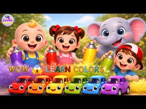 😱 Learn Colors with Magic Spray 🎨 | Nursery Rhymes & Kids Songs ‪@ZoonieTodTV‬
