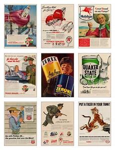 Vintage Oil Gas Ads Clipart, Junk Journal Ephemera (digital Download) - Etsy