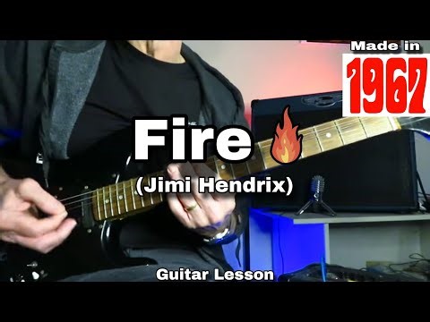 How to Play FIRE - Jimi Hendrix (1967). Guitar Lesson / Tutorial.