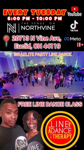17 reactions | Israelite party line dance  EVERY TUESDAY ADMISSION...