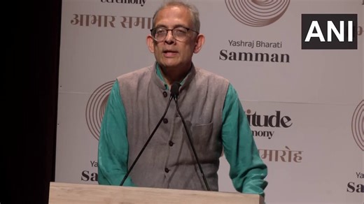 #WATCH | Mumbai, Maharashtra: On attending the Yashraj Bharati Samman (YBS) 2026 Gratitude Ceremony, Indian-American economist Abhijit Banerjee says, "...What is development? I want to start with the same question, which is, what makes development? I think there are two very standard views you hear all the time, and there's, of course, some truth to them. One of them is that we need to have resources, and essentially, if we have resources, we can solve the problems... The other is that we need s
