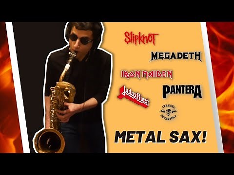 10 HEAVY METAL riffs played on BARI SAX