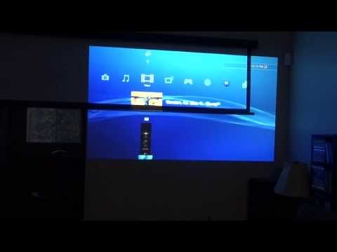 Projecting onto wall vs Projecting onto Screen Comparison