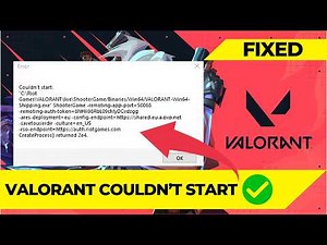 How to Fix Valorant Couldn't Start Error | Valorant Won't Open Problem Fix (Windows 10/11)