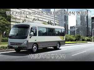 현대 카운티 뉴브리즈 오토매틱 23년식 엔진음