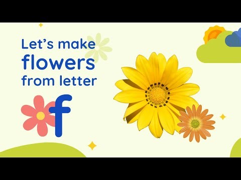 Lowercase Letter f Craft | Flower Craft | Alphabet Craft Ideas | Alphabet Activities For Kids