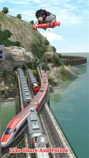 High-Speed Train Collision at Lake Crossing! 😱🚆 Insane Moment You Have to See! 💥