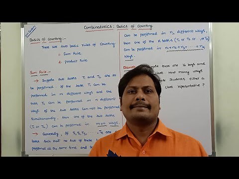 BASICS OF COUNTING | SUM RULE | PRODUCT RULE | EXAMPLE PROBLEMS ON SUM RULE | COMBINATORICS |