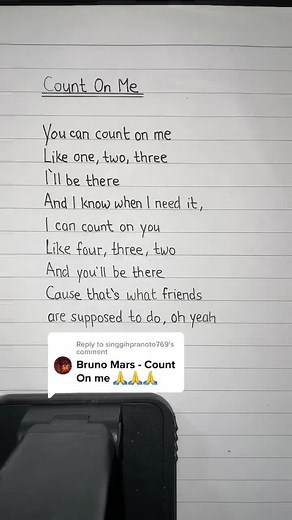 Count on Me by Bruno Mars Karaoke Guitar Instrumental