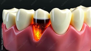 root caries, dental decay, enamel erosion. Tooth health. Gums recede exposing roots. Enamel thinning causes sensitivity. Dental care preserves molar integrity.