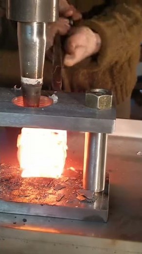 Punching with a 16 Ton Forging Press