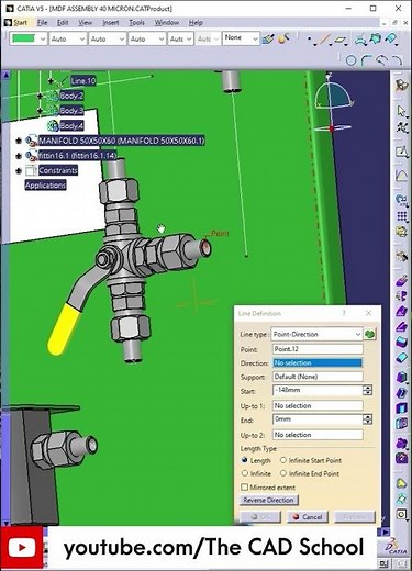 Piping Design part 3 Conti.. #catiav5 #cad #automobileclub #solidworks #3dmodeling #engineering