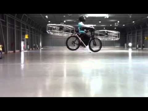 Flying bicycle goes for successful test flight