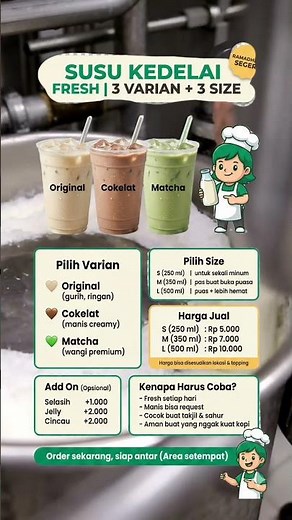 resep susu kedelai 3 varian rasa #susukedelai #resepmasakan #resepminumankekinian