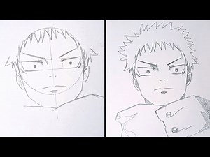 How to draw Yuji Itadori Easy 😎 Jujutsu Kaisen S2 Anime