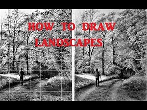 How to Draw Landscapes With Graphite Pencils Using a Photograph and the Grid Method