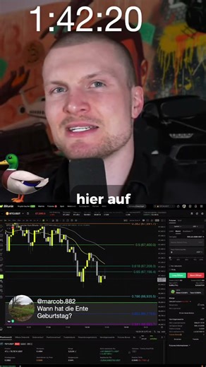 When is the duck's birthday? 🔥🚀🏆 #livetrading #cryptolivetrading #btc #xrp #duck #birthday