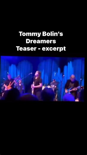 Tommy Bolin‘s Dreamers Teaser - excerpt I had a lot of engagement with my brother Johnnie Bolin from the point we started the Tommy Bolin Archives back in 1995 - but it was in 2017 I launched an idea that was something for Johnnie - it was a band - a great band that would pay homage to his brother and could play nationally - Tommy Bolin’s Dreamers that could really do it and Johnnie was way way into it like way way into it and a few of the musicians did not realize or care or respect that this w