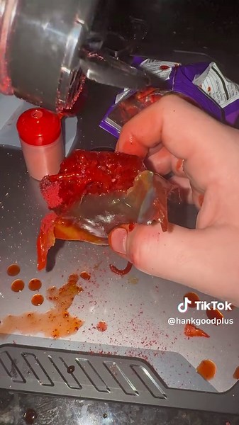 Taki powder on my CHAMOY pickle 🤤 #takis #taki #takipowder #spicy #snacks