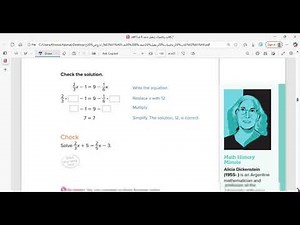 Reveal math grade 8 lesson 3_1 solve equations with variables on each side