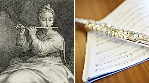 Why are flutes held to the side?