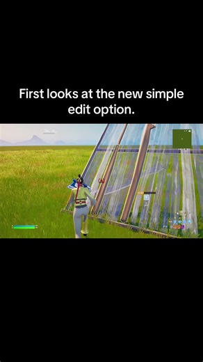 Gameplay of me freebuilding with the simple edit option. I definitely see the vision for new players. If you want to enable this got to settings - game - building - simple edit and turn it on. #f#fortniten#newseasonf#fypf#freebuildn#newplayerst#tutorials#simpleedit