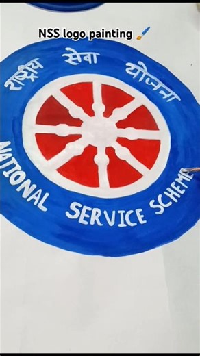 NSS logo painting🖌️#shorts#painting#nss#art#drawing#youtubeshorts