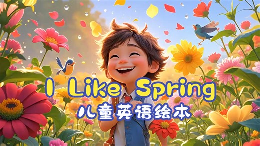 英语启蒙必看！沉浸式绘本英语~I Like Spring