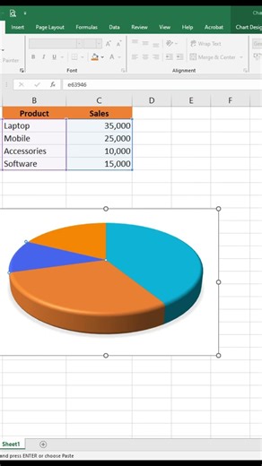 Want to create a stunning 3D Pie Chart in Excel in just one minute? ⏱️