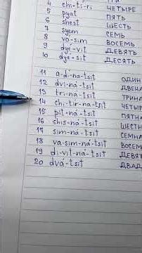 Numbers in Russian #russian #learnrussian