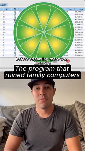 Myspencetop5 on Instagram: "Before streaming took over, LimeWire was the wild west of music downloads 💿💻 A peer-to-peer file sharing app from the early 2000s that let you burn CDs, discover new music… and accidentally download half a dozen viruses. If you lived through this era of the early internet, you’re officially part of pop culture history 💪🏽 #LimeWire #2000sInternet #MusicDownloads #PopCultureHistory #InternetNostalgia #2000sNostalgia #ThrowbackInternet #MusicNostalgia #ibrokemyfamily