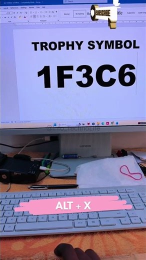 Insert Trophy Symbol Code in Ms. Word #msword #shortsfeed #computer #shorts