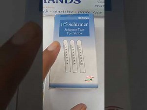 Schirmer Test Strips || How to use || Optometry solution